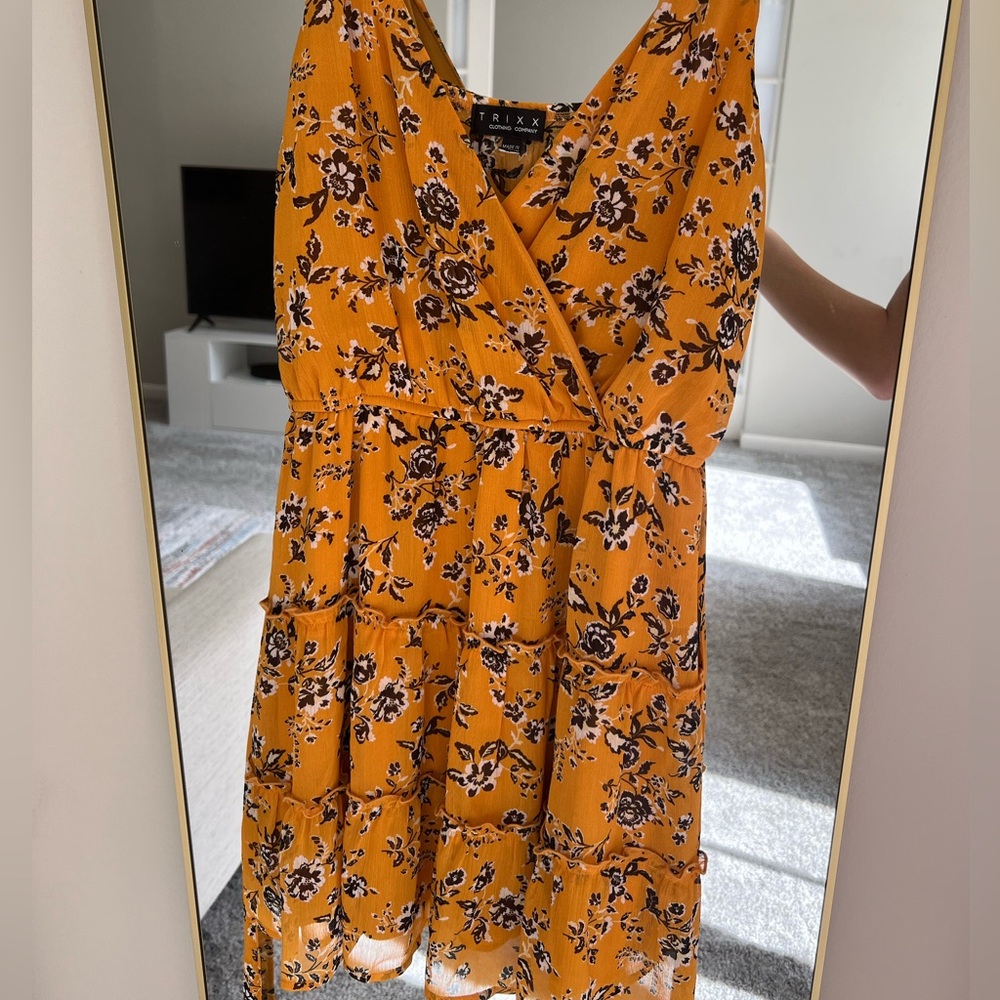 Yellow Summer Sun dress Double lined, lightweight, adjustable Straps